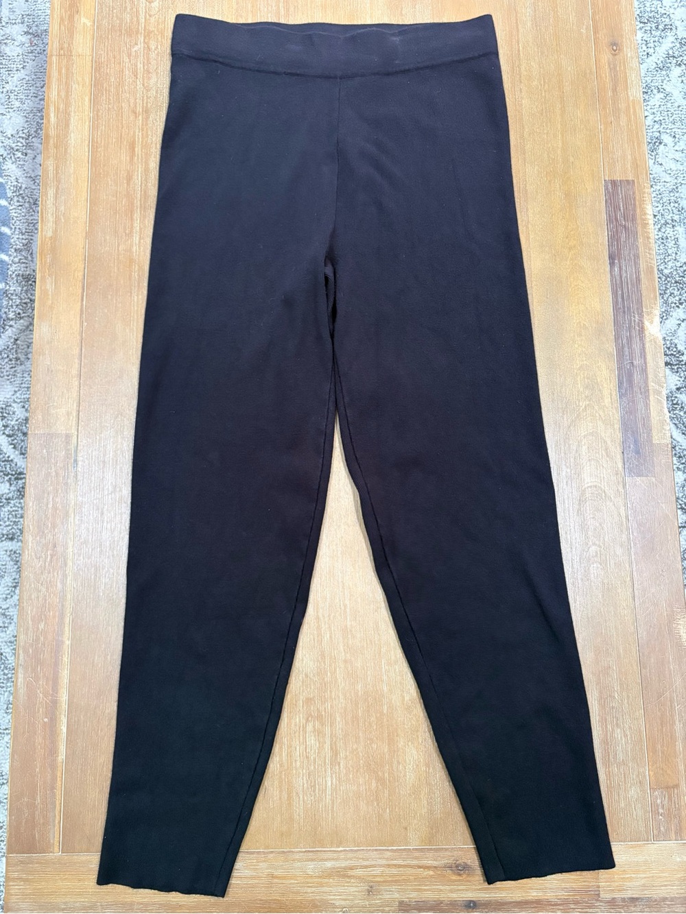 Cable & Gauge Solid Black High-Rise Leggings